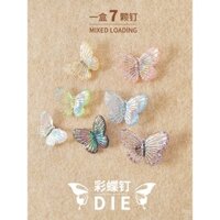 Đinh ghim hình chữ I, ghim nỉ hình bướm đầy màu sắc, ghim đẩy cho bảng nút chai, ghim ảnh treo tường, ghim tin nhắn, ghim trang trí