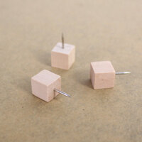 Đinh ghim vuông nhỏ sáng tạo, đinh ghim gỗ, đinh ghim cho bảng nút chai, ghim tin nhắn, ghim ảnh treo tường, bộ ghim giáo dục gồm 30 cái