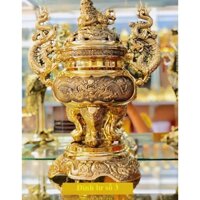 Đỉnh lư thờ cúng bằng đồng - 25cm/30cm/35cm/40cm