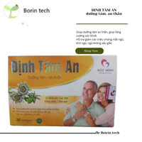 Định Tâm An (Củ Bình vôi+ Lạc tiên+ Vông nem+ Tâm sen), [CHÍNH HÃNG], 30 viên, 3 vỉ