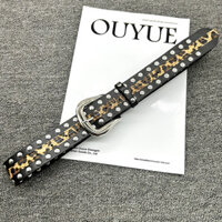 Đinh Tán Da Báo Thắt Lưng Nữ Rắn In Đơn Giản Phù Hợp Với Quần Jean Hợp Thời Trang Độc Đáo Trang Trí Học Sinh