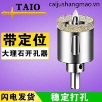 Định vị Dụng cụ mở lỗ đá cẩm thạch Gạch men đục lỗ Mũi khoan đá phiến chuyên dụng 75mm Mũi khoan thủy tinh Emery