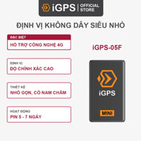 Định Vị Không Dây Ô Tô Xe Máy Dùng Pin iGPS-05F 4G Siêu Nhỏ - Độ Chính Xác Cao - Phần Mềm Tiếng Việt Miễn Phí