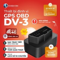 Đinh vị OBD Ô Tô Doscom DV3 Sử Dụng Sim 4G - Thiết Bị Định vị GPS Cắm Trực Tiếp Cổng OBD Trên Ô Tô