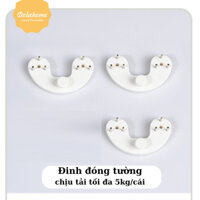 Đinh Vòng Cung Ghim Tường Dola Home Móc Treo Tranh Ảnh, Đồng Hồ Đóng Tường Không Cần Khoan - 3 cái