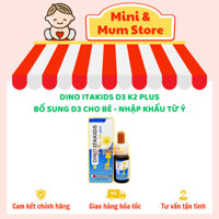Dino Itakids D3K2 Plus - Bổ sung Vitamin D3 cho bé - Nhập khẩu từ Ý [Date 02.2027]