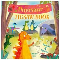 Dinosaur Jigsaw Book - Includes 4 Jigsaws