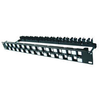 DINTEK Patch Panel Cat.6A UTP 1U 24P 19inch Snap-In 1406-00011