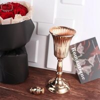 Dion1 Đạo Cụ Ảnh Cưới, Bình Sắt Rèn FIower Nghệ Thuật Sắt, Lãng Mạn Vàng Chống Rơi Mô Phỏng Giá Đỡ Hoa Trang Trí Bàn