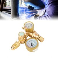 Dioo Máy hàn khí quản điều chỉnh thợ hàn Agron CO2 Đồng hồ đo MIG TIG Flowmeter G5/8in Chủ đề nam đầu vào 1/4 Bộ điều chỉnh bên ngoài
