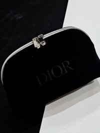 DIOR - Túi đựng đồ Black Pouch (17*10*6)