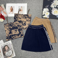 Dior1144 Áo Vest Dệt Kim Áo + Váy Hai Mảnh Phù Hợp Với Nữ