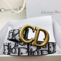 Dior2052 Dây đai thời trang phù hợp với mọi trận đấu Trang trí Váy jean màu đen đơn giản