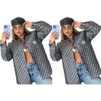 Dior8525 Nữ Mùa Hè Phong Cách Mới Thoáng Mát Cotton Nữ Slim-fit Áo Sơ Mi