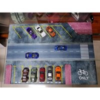 diorama 1:64 - nền bão đỗ xe nhỏ