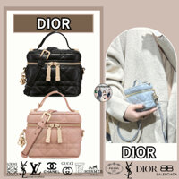 DIOR/túi xách LADY DIOR VANITY siêu mini/mua hàng chính hãng mới nhất/sản phẩm giảm giá miễn thuế/tóc Pháp trực tiếp