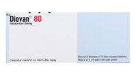 Diovan 80 trị tăng huyết áp, suy tim (2 vỉ x 14 viên)