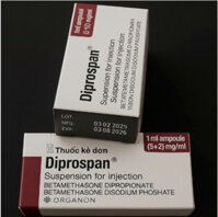 Diprospan – Thuốc tiêm kháng viêm, giảm đau hiệu quả (1ml, Betamethasone 5+2mg/ml)