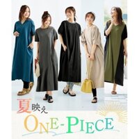 [Direct Form Japan] Nissen_  Long Dress with Side Pockets (Choose Design)