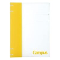 [Direct from Japan] KOKUYO Loose Leaf Binder B5 Campus Binder 26 Holes Yellow Lu-NP704Y