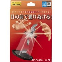 Direct from Japan Miracle Through Coin  magic trick illusuion  made in japan