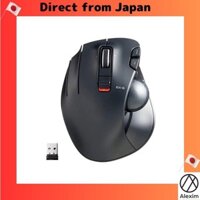 [Direct from Japan]Elecom Mouse Wireless (receiver included) Trackball for left hand 6 buttons Black M-XT4DRBK