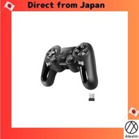 [Direct from Japan]Elecom Wireless Gamepad 13-Button Xinput Vibration Continuous Fire High Durability Black JC-U4113SBK