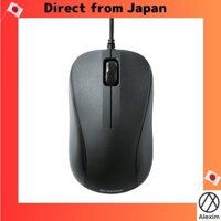 [Direct from Japan]ELECOM Mouse Wired S-size Small 3-button USB Optical Black ROHS Compliant M-K5URBK/RS
