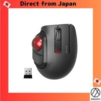 [Direct from Japan]Elecom Mouse Wireless (Receiver Included) Trackball S Size Small Thumb 5 Buttons Silent Black M-MT1DRSBK