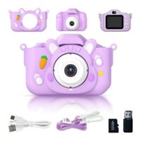 【Direct from Japan】
"First.B" Kids Camera - Toy Camera for Children, 48MP, Official Product, Includes 32GB Memory Card, Video Capabilities, Dual Lens, Cute Cover, 8x Zoom, Type-C Charging, 1080HD, Unisex, Perfect Birthday Gift for Elementary School Kids (