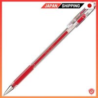 【Direct from Japan】Pentel Gel Ink Ballpoint Pen Hybrid 0.5 Red EK105-GB 10 pieces