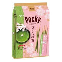 【Direct From Japan】Pocky Sakura Matcha 8 bags Ezaki Glico Pocky sakura matcha chocolate sweets