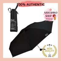 【Direct from Japan】Wpc. IZA Type: LARGE & COMPACT Black [100% light shielding rate, 100% UV cut rate, UPF50+, suitable for sunny and rainy weather] Men's folding umbrella 58cm, compact, slim, stylish, simple, plain ZA010-900-102 Father's Day