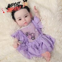 【Direct from Japan】YRZGSAWJ Reborn doll Girl Real doll Baby doll Ribbon doll Silicone doll Full silicone Cute face with matte skin No clothes included Weight similar to a real baby Imported product (Girl with black hair)
YRZGSAWJ Reborn doll Girl Real dol