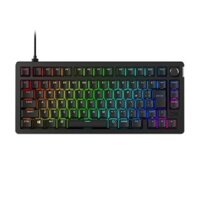 [Direct from JP]HyperX Alloy Rise 75 Gaming Keyboard (Japanese layout) Mechanical 75% Linear Switch Media Controller Gasket Mount Hot Swap Customizable 7G7A4AA#ABJ