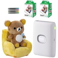 Directly from Japan Fujifilm Instax Mini Link 2 Smartphone Printer, Rilakkuma Collaboration Model, Clay White & Film 40 Sheets & Deco Pen (Rilakkuma Collaboration Model + 40 Films + Deco Pen) #2