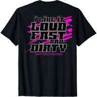 Dirt Track Racing Gear Sprint Car Modified Áo thun đua xe mô hình muộn