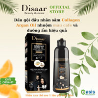 Disaar Dầu gội đầu nhuộm tóc màu cà phê Ginseng Snake Oil chiết xuất tinh chất collagen nhân sâm giúp dưỡng ẩm (400ml)