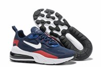 Discount Nike_Air_Max_270 React New Arrival Men Running_Shoes Air_Cushion Outdoor Sports Sneakers_Navy Blue