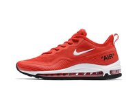 Discount Top Quality Original_Nike_Air_Max_97 Sequent Mens and Womens Running_Shoes Breathable Lightweight Outdoor Casual Sports Sneakers_Red/White