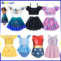 DISNEY Bộ Đồ Bơi Nàng Tiên Cá Ariel Jasmine Elsa Cho Bé Gái Mới