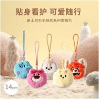 Disney Bộ Ví Đựng Thẻ Kèm Móc Khóa Gấu pooh / Gấu pixar Nhồi Bông mini 8.23