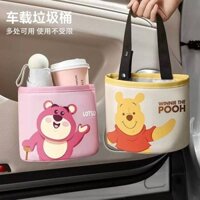 Disney Car Trash Can Strawberry Bear Front Row Co-Pilot Steam Garbage Bag Car Storage Bag Umbrella Storage Bucket bdMU