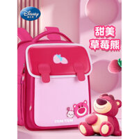 Disney Chính Hãng Được Ủy Quyền Học Sinh Tiểu Học Gấu Dâu Túi Đi Học Chống Thấm Nước Cho Bé Trai Lớp 1-3 Ba Lô