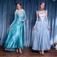 DISNEY Đầm Hóa Trang Công Chúa Bạch Tuyết / anna / Công Chúa elsa Trong Phim frozen Cho Người Lớn Dịp halloween