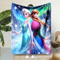 Disney Frozen Chăn Lông Cừu Elsa Công Chúa Chăn Sofa Phòng Khách Ném Chăn Chăn Chăn Chăn Chăn Trang Trí Nhà