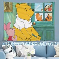 Disney Hoạt Hình Winnie the Pooh Vải Nền Trường Ký Túc Xá Đầu Giường Treo Vải Canvas Phòng Trẻ Em Treo Tường Vải 2.21