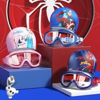 Disney Kính bơi hình thú cho bé trai bé gái，Kính bơi trẻ  em kính không gọng, chống nước vào mắt Hãng