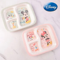 Disney Mickey Minnie Đĩa Chuột Trẻ Em Bộ Đồ Ăn Cho Bé Hoạt Hình Ba Lưới Đĩa Ăn Chống bỏng Đĩa Phục Vụ Trẻ Em Đĩa