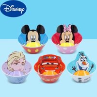 DISNEY Mô Hình Bát Ăn Bằng Melamine Chống Rơi In Hoạt Hình Chuột Mickey Minnie Xe Hơi Lightning McQueen Cho Bé